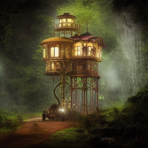 29024-1156326905-steampunk utopia in the amazon rain forest, hyper realistic, high resolution, realistic lens.webp